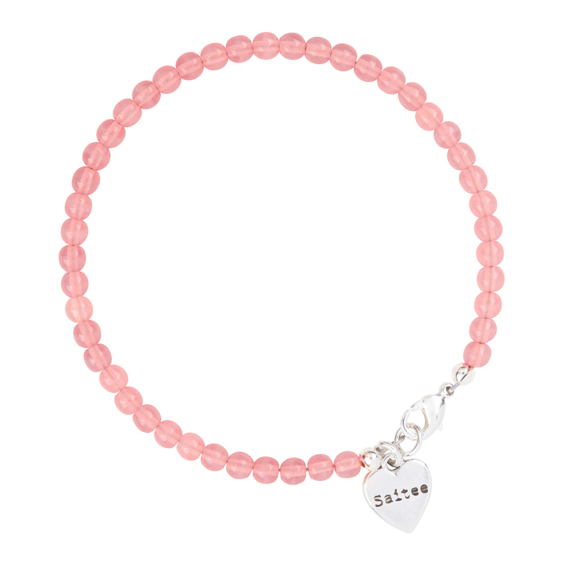 Bestie peach Saitee armbandje