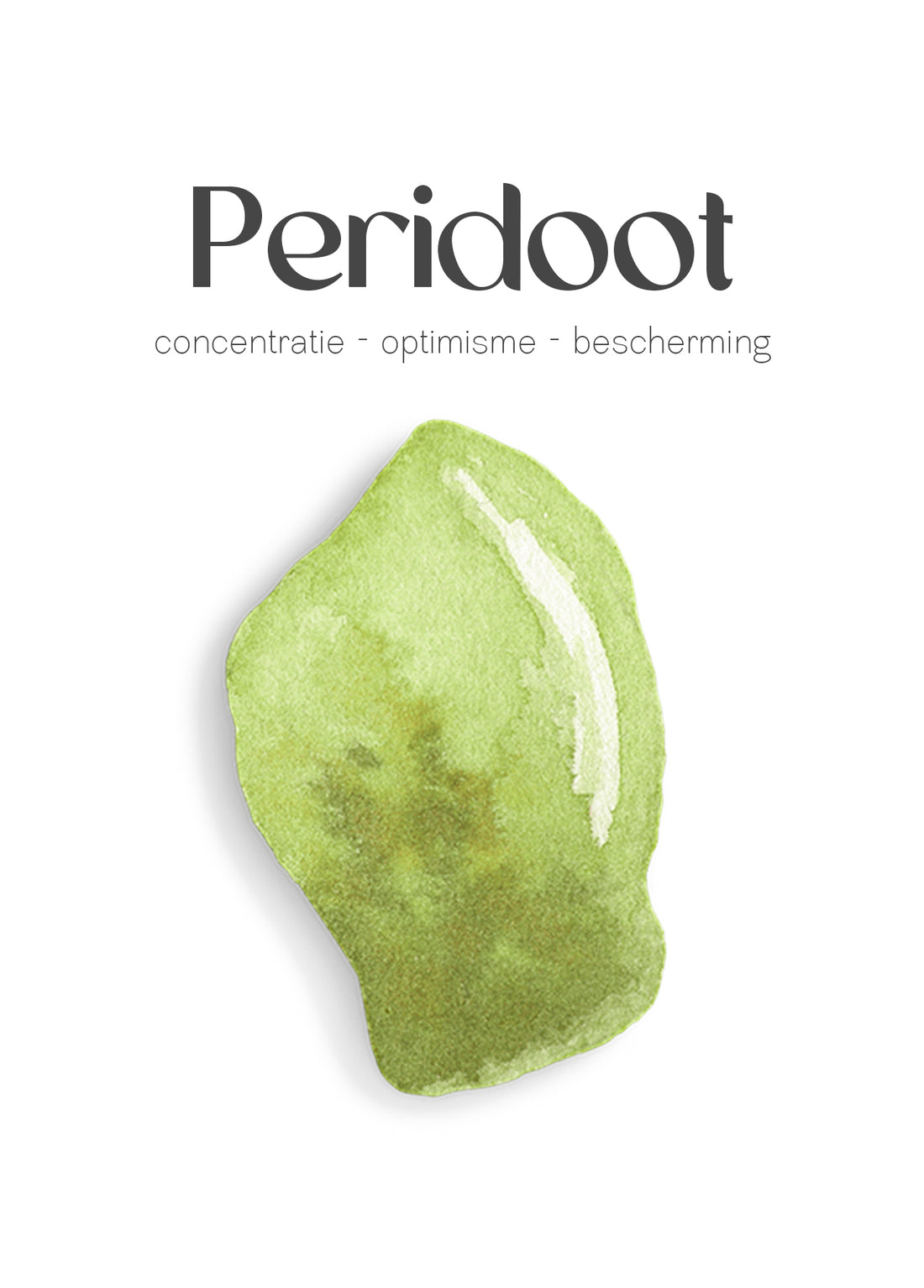 Peridoot edelsteen kettinkje