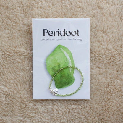 Peridoot edelsteen armbandje