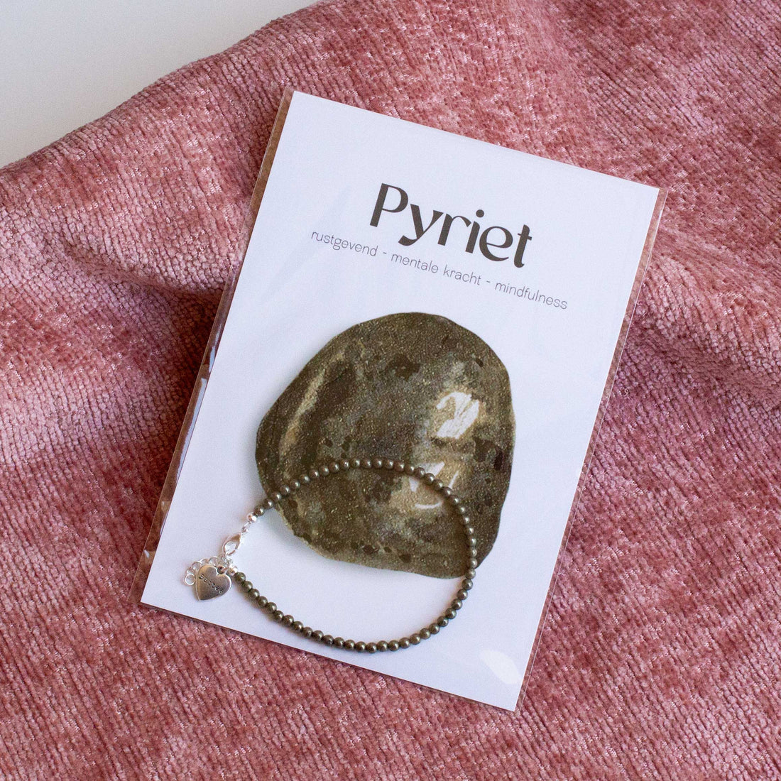 Pyriet edelsteen armbandje