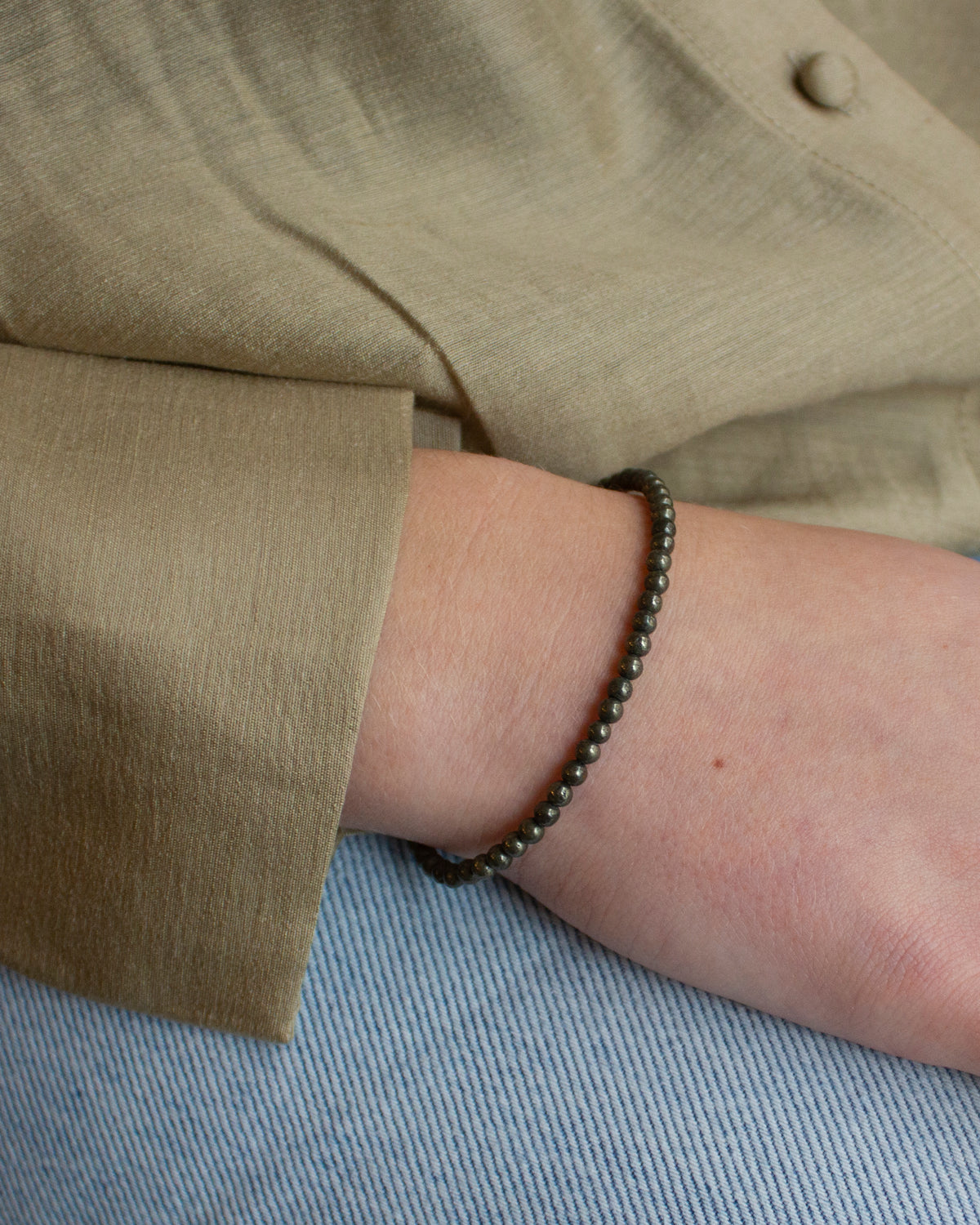 Pyriet edelsteen armbandje