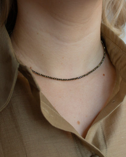 Pyriet edelsteen kettinkje