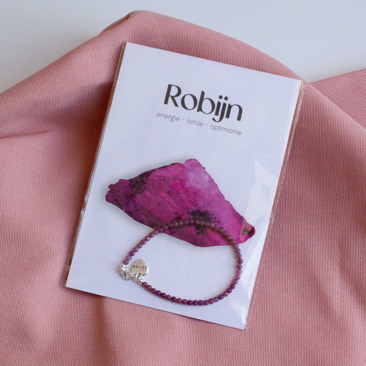 Robijn edelsteen armbandje