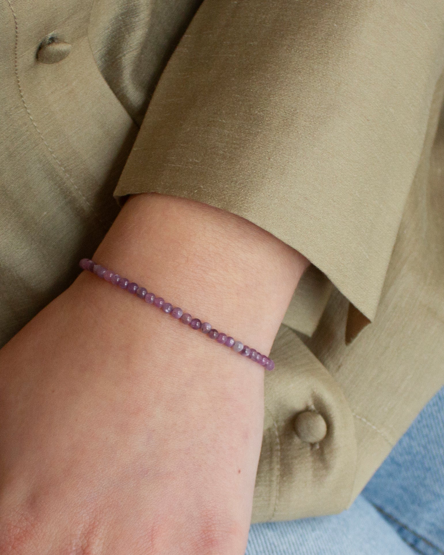 Robijn edelsteen armbandje