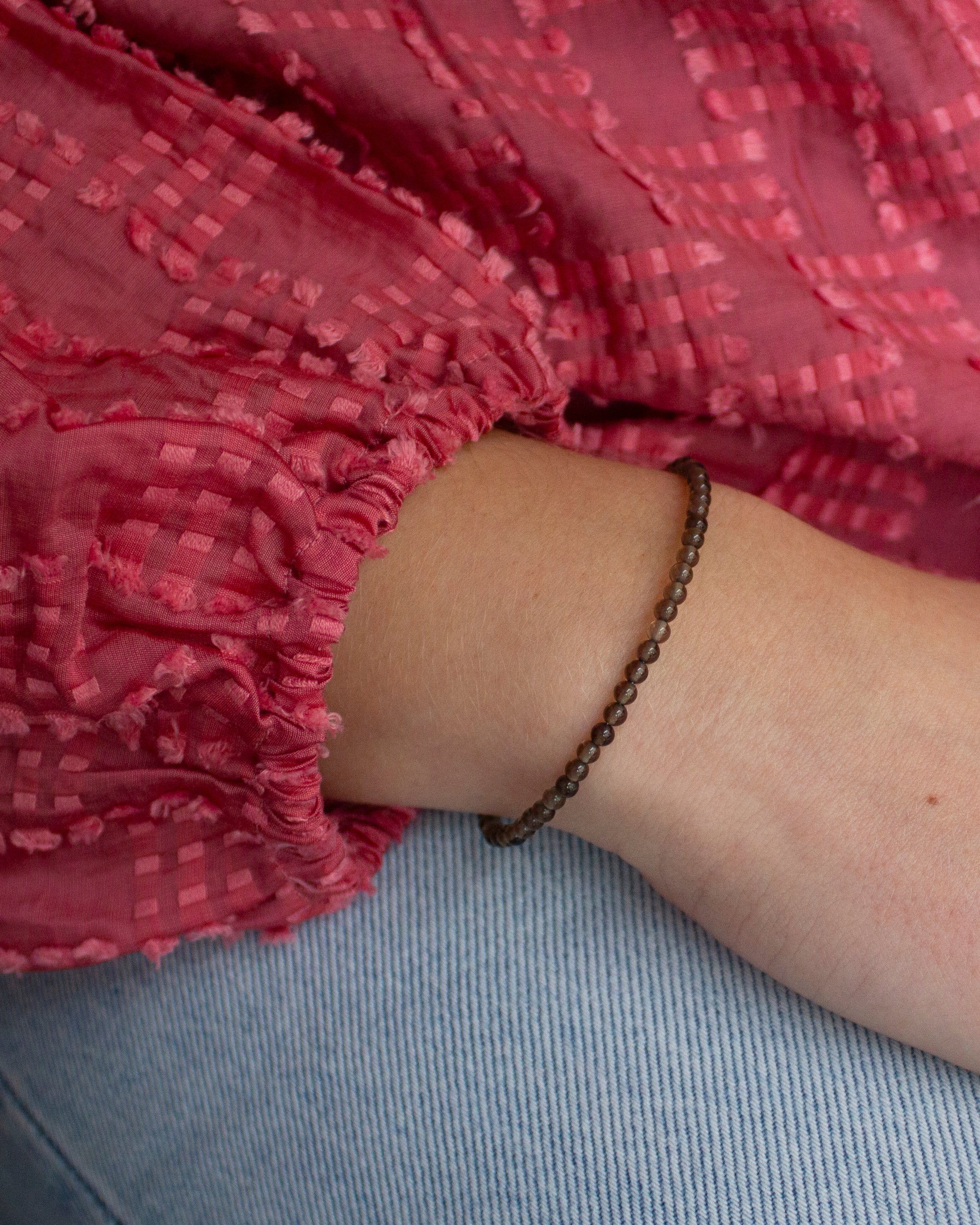 Rookkwarts edelsteen armbandje