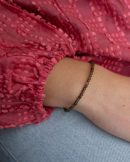 Rookkwarts edelsteen armbandje