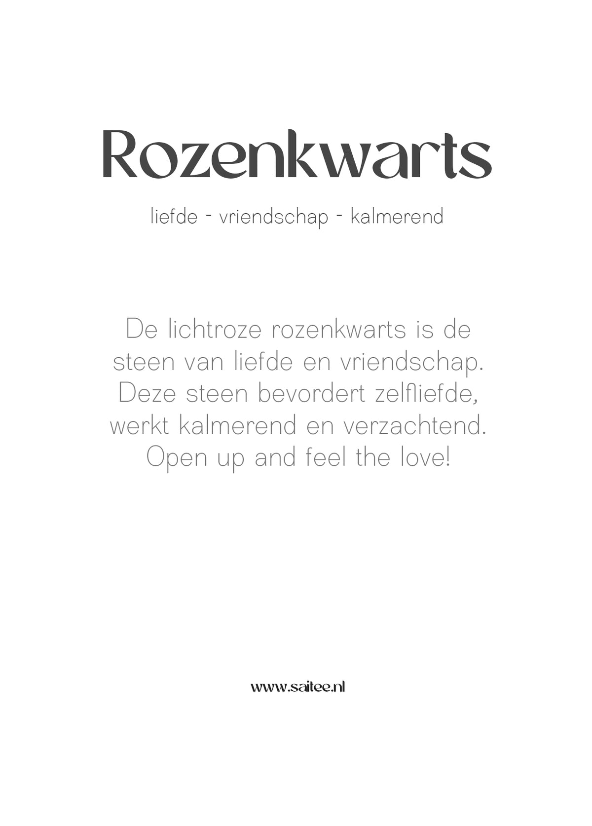 Rozenkwarts edelsteen armbandje