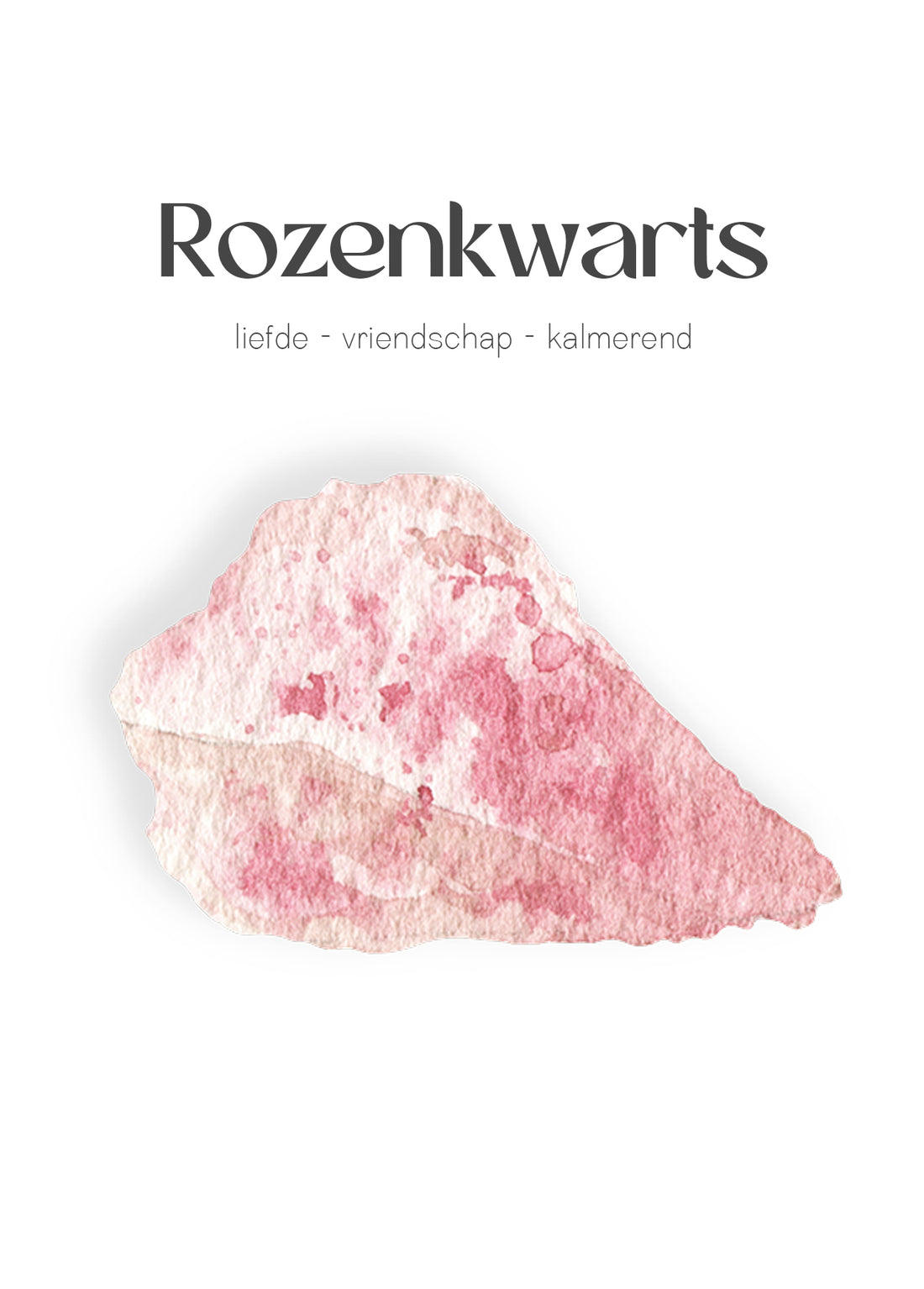 Rozenkwarts edelsteen kettinkje