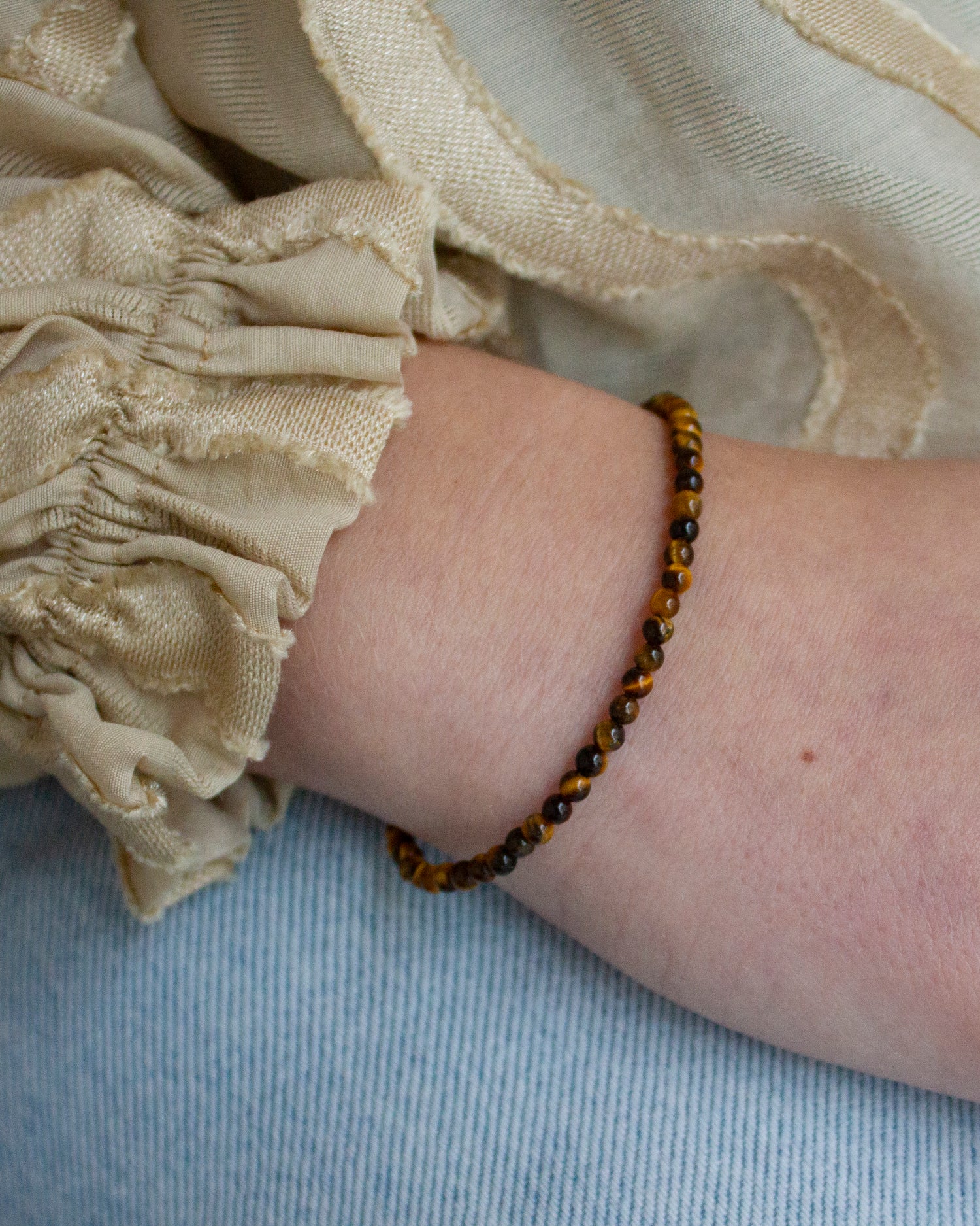 Tijgeroog edelsteen armbandje