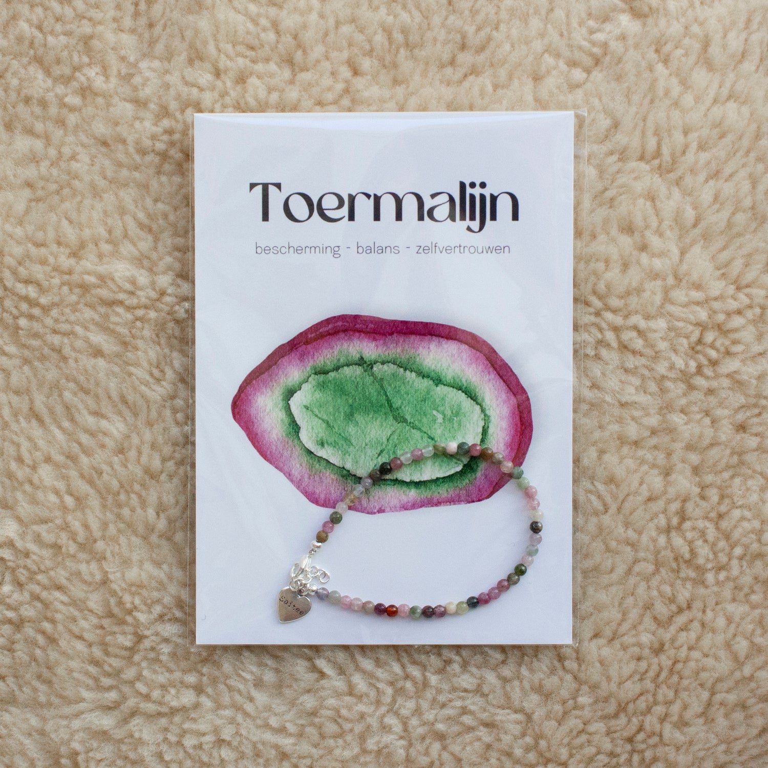 Toermalijn edelsteen armbandje