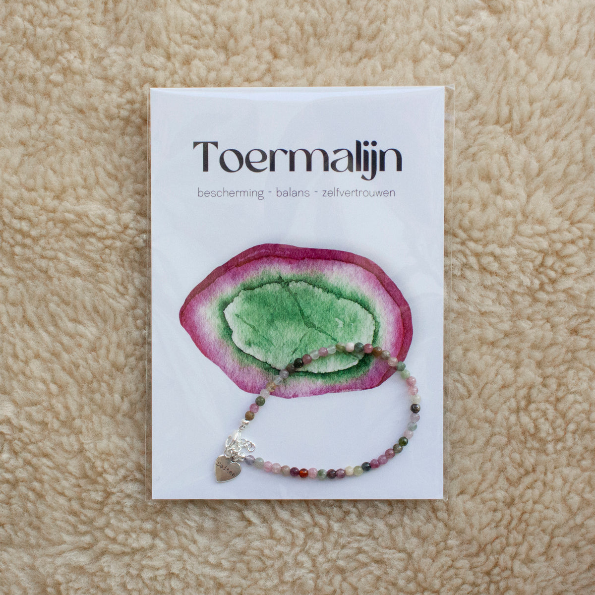 Toermalijn edelsteen armbandje