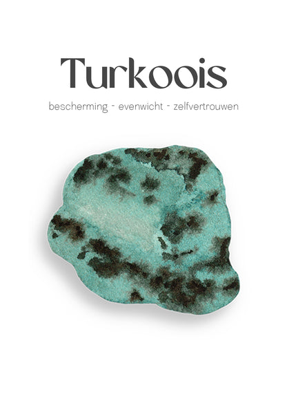 Turkoois edelsteen kettinkje