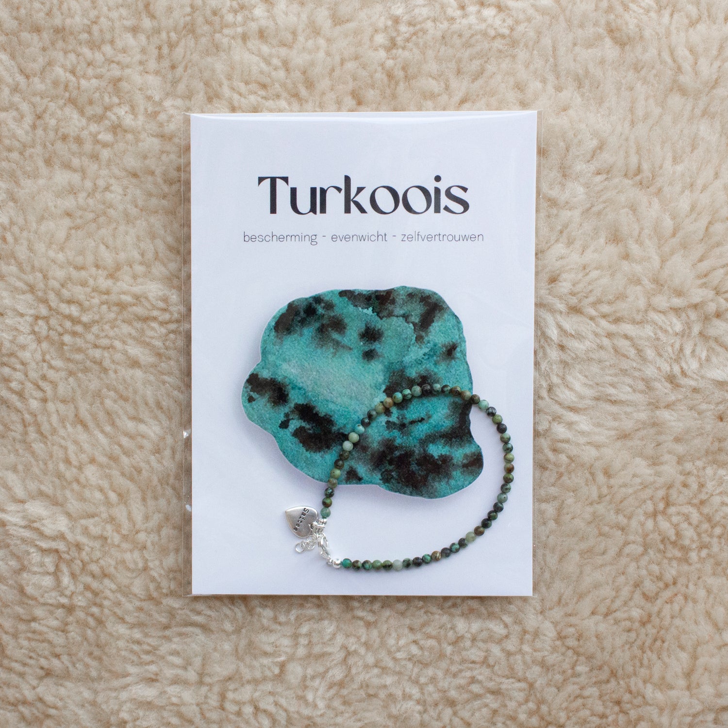Turkoois edelsteen armbandje