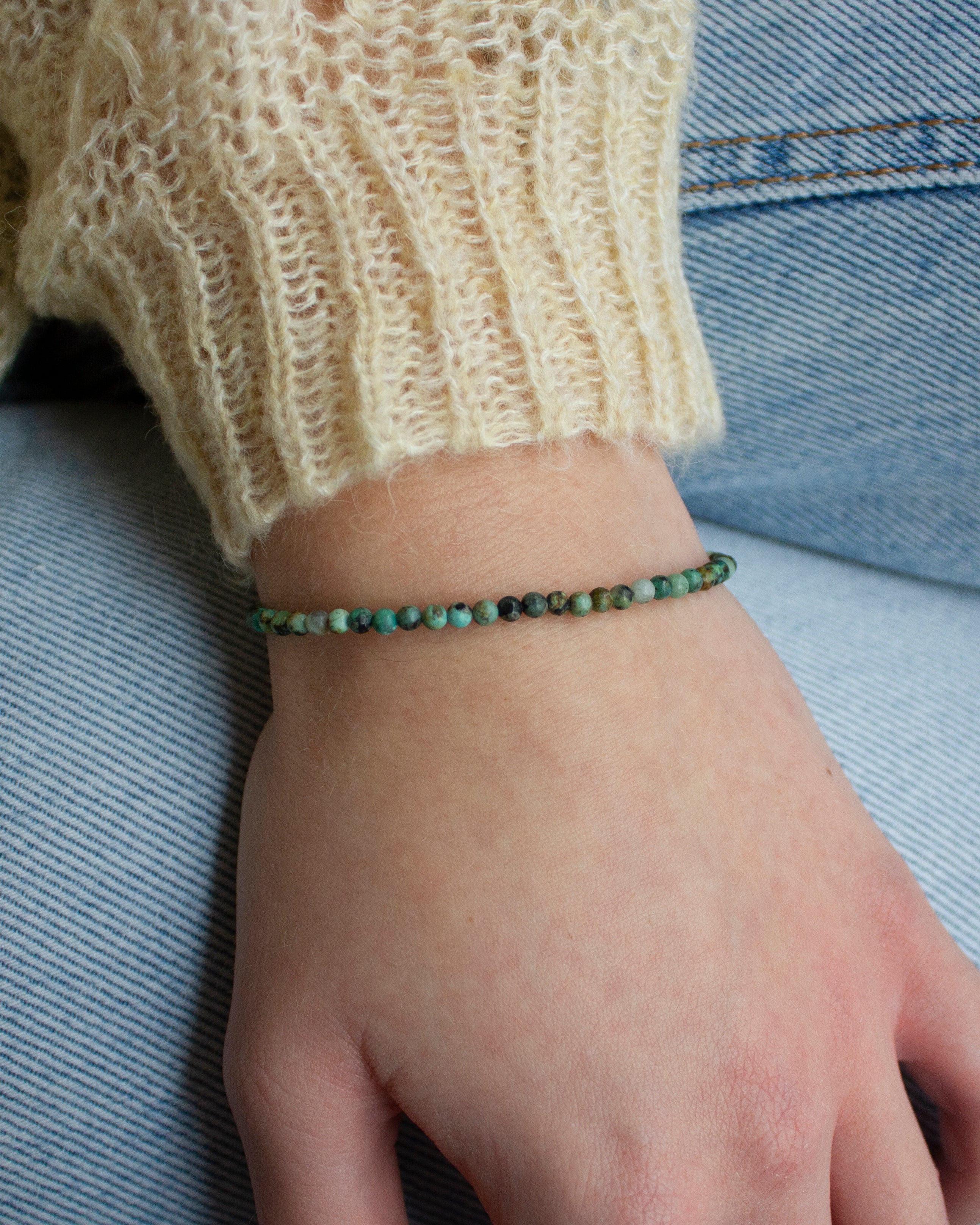 Turkoois edelsteen armbandje