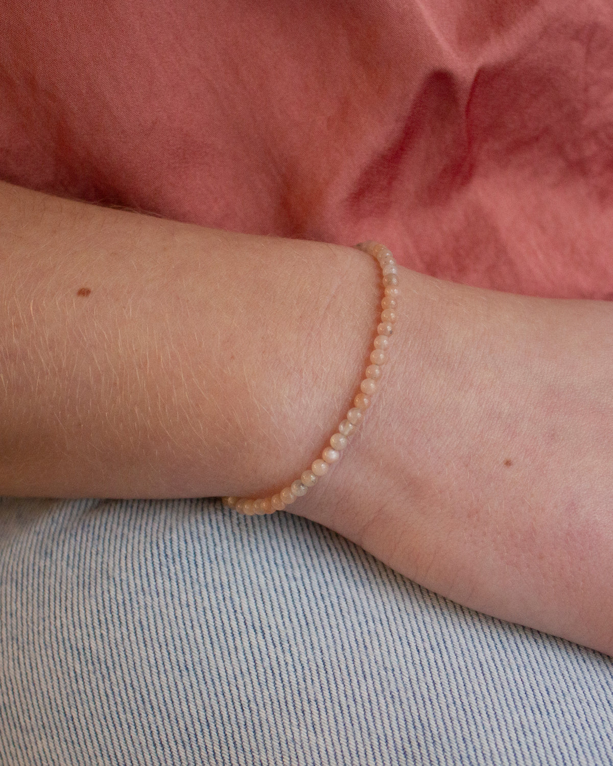 Zonnesteen edelsteen armbandje