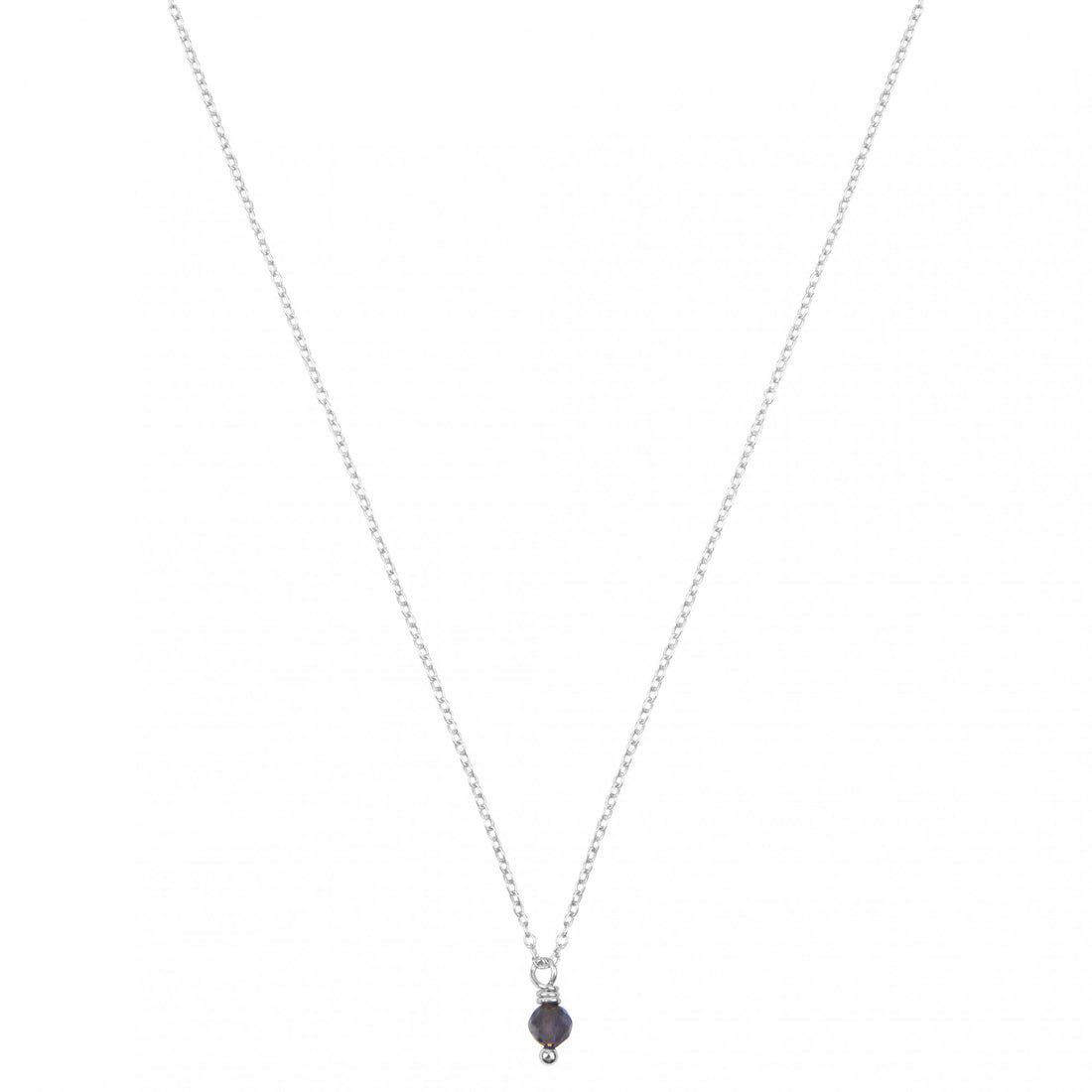 ioliet geboortsteenketting zilver