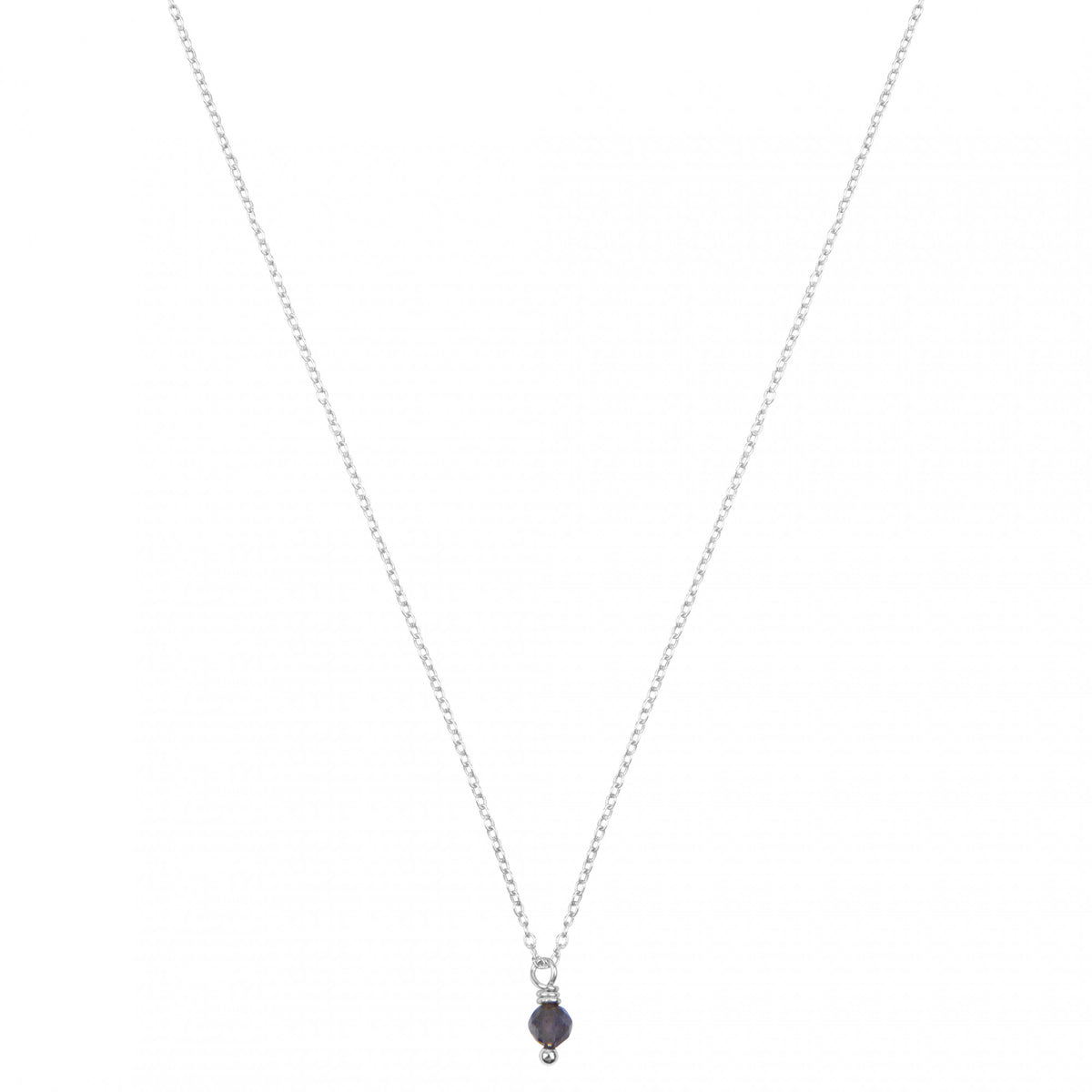 ioliet geboortsteenketting zilver