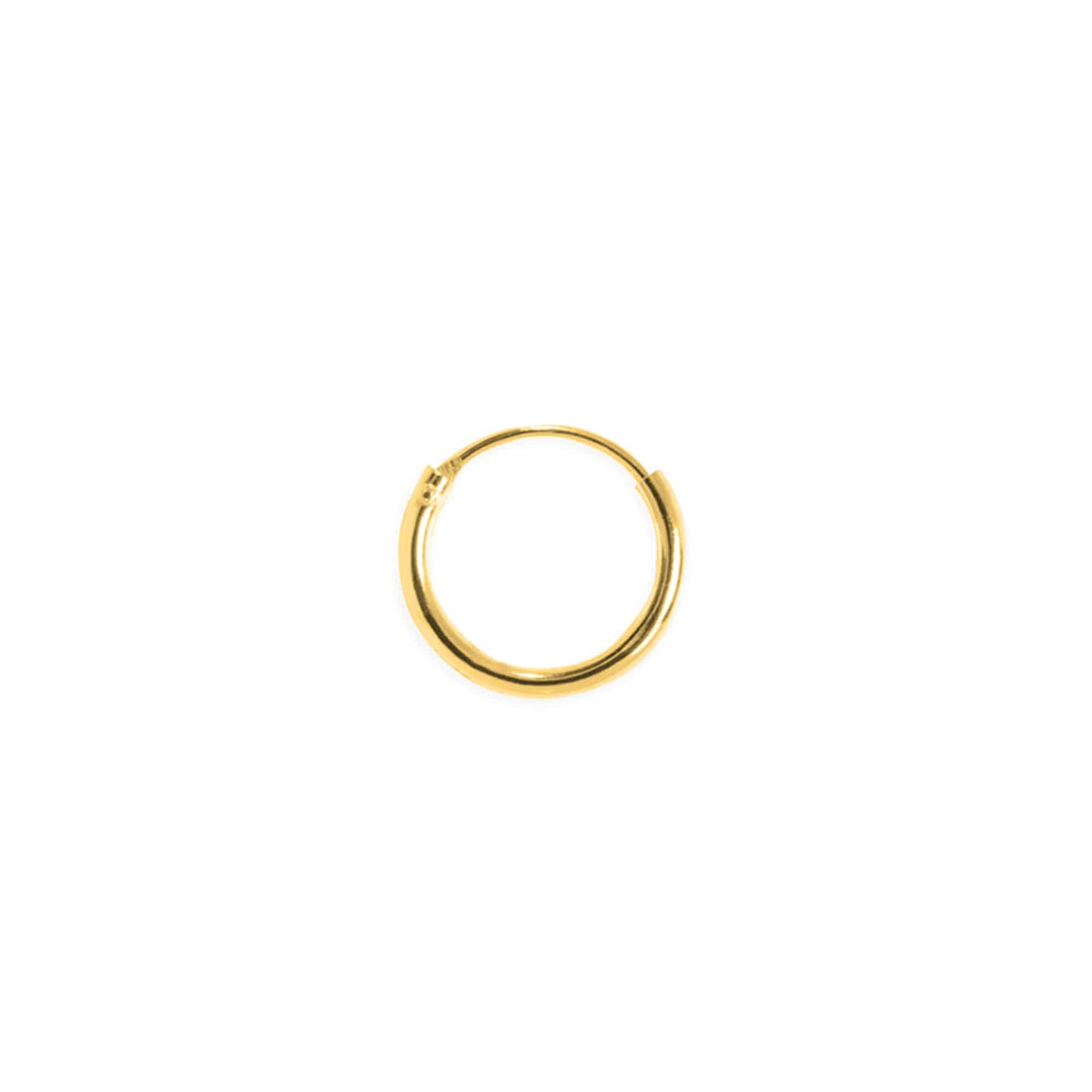Tiny hoop 10mm verguld zilver