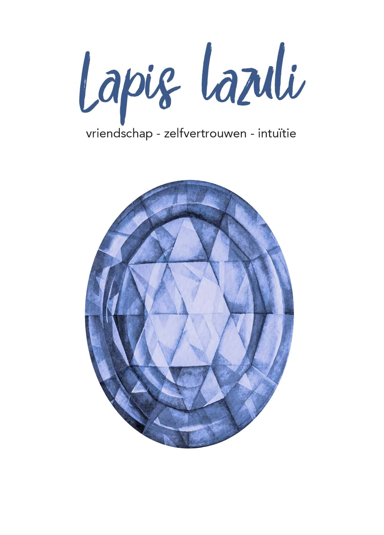 Lapis lazuli Saitee edelsteen feel-good armbandje