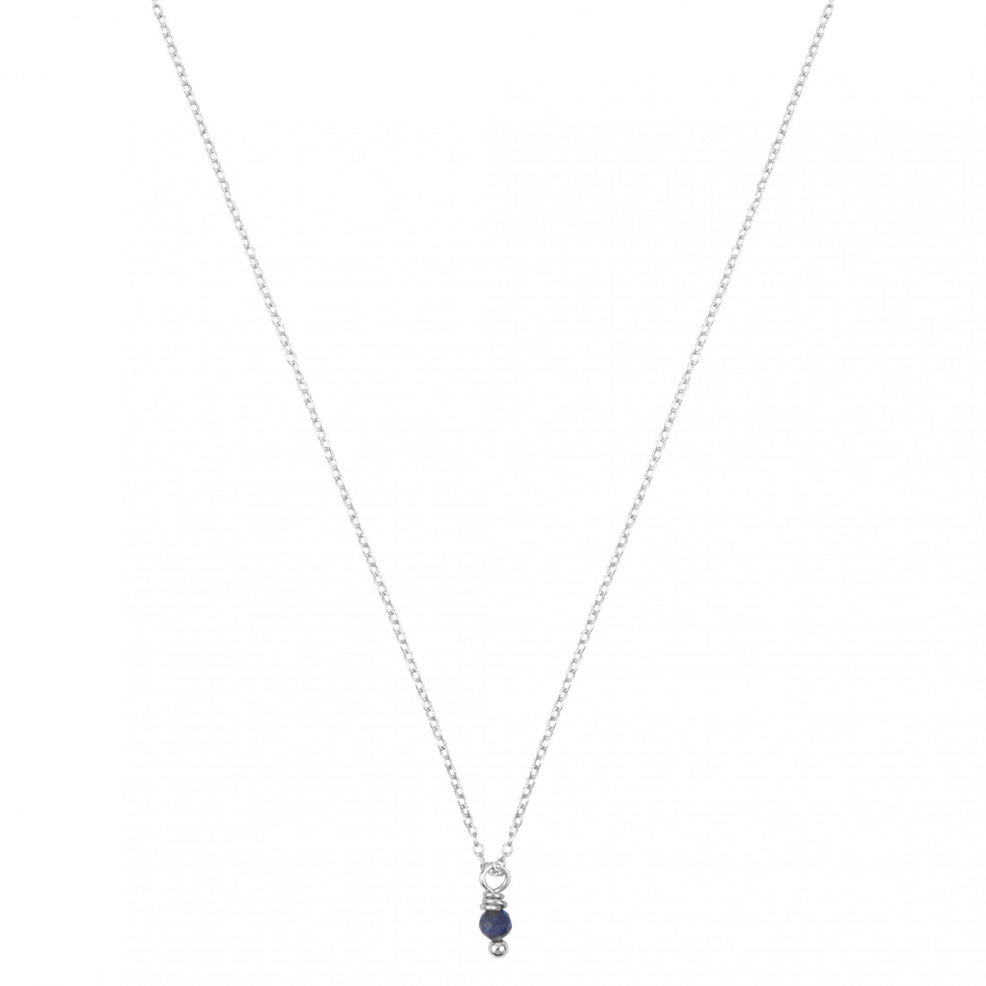 sodaliet geboortsteenketting zilver